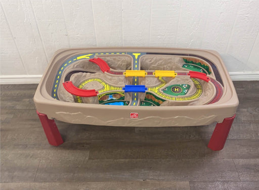 secondhand Step2 Deluxe Canyon Road Train & Track Table With Lid