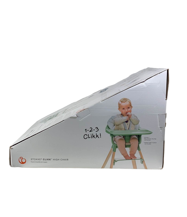 secondhand Stokke Clikk High Chair, Clover Green