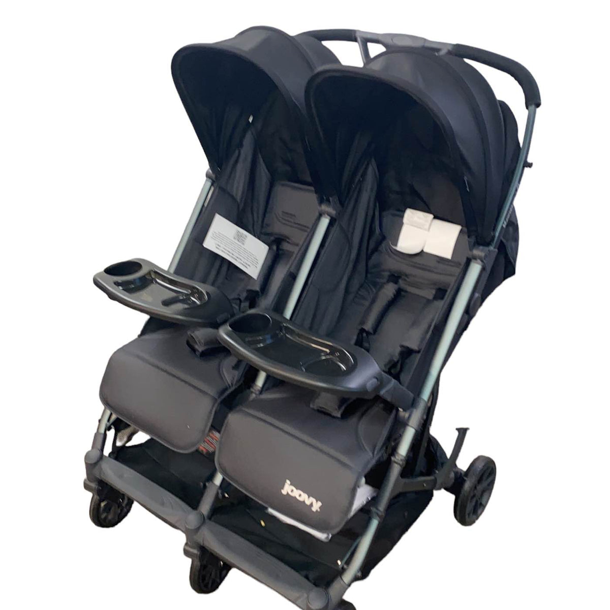 joovy kooperx2 lightweight compact fold double stroller Joovy Kooper X2 Double Stroller, Gray, 2021