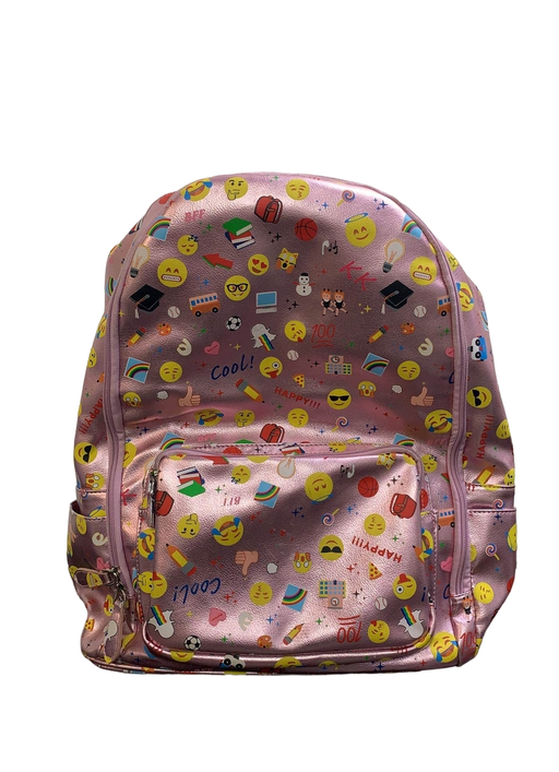 used Bari Lynn Kids Metallic Emoji Backpack