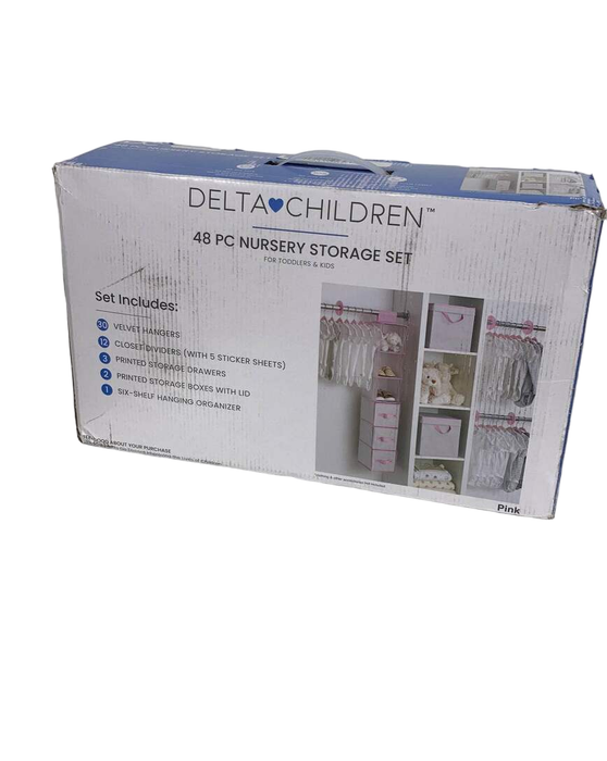 used Delta Children 48-Piece Nursery Storage Set