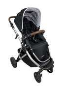 used Mockingbird Single Stroller, 2023, Black, Windowpane, Silver With Penny Leather