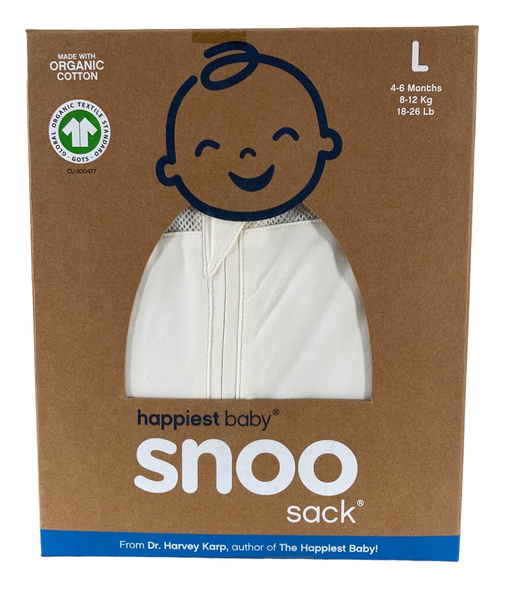 used Happiest Baby SNOO Sack, Large (18-25 lbs), Ivory