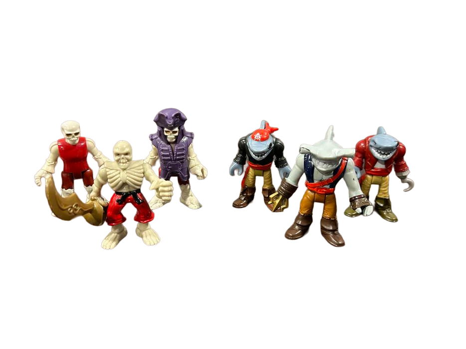 used Fisher Price Imaginext Black & Red Pirate Ship