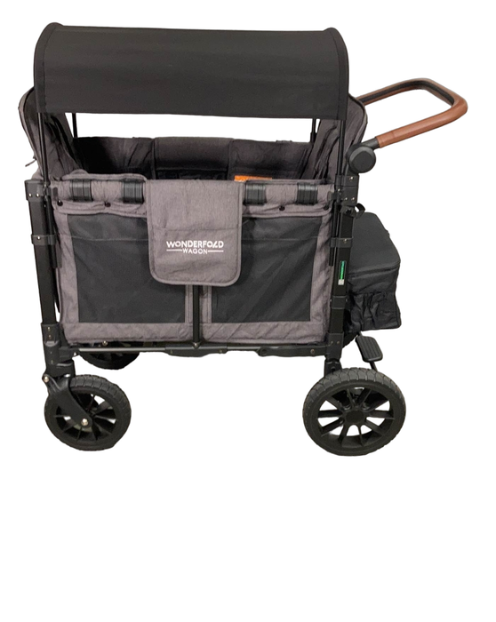 secondhand Wonderfold W2 Luxe Multifunctional Double Stroller Wagon, Charcoal Gray, 2022