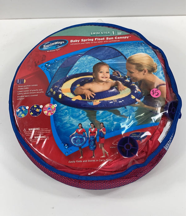 Shop SwimWays Baby Spring Float with Sun Canopy at GoodBuy Gear
