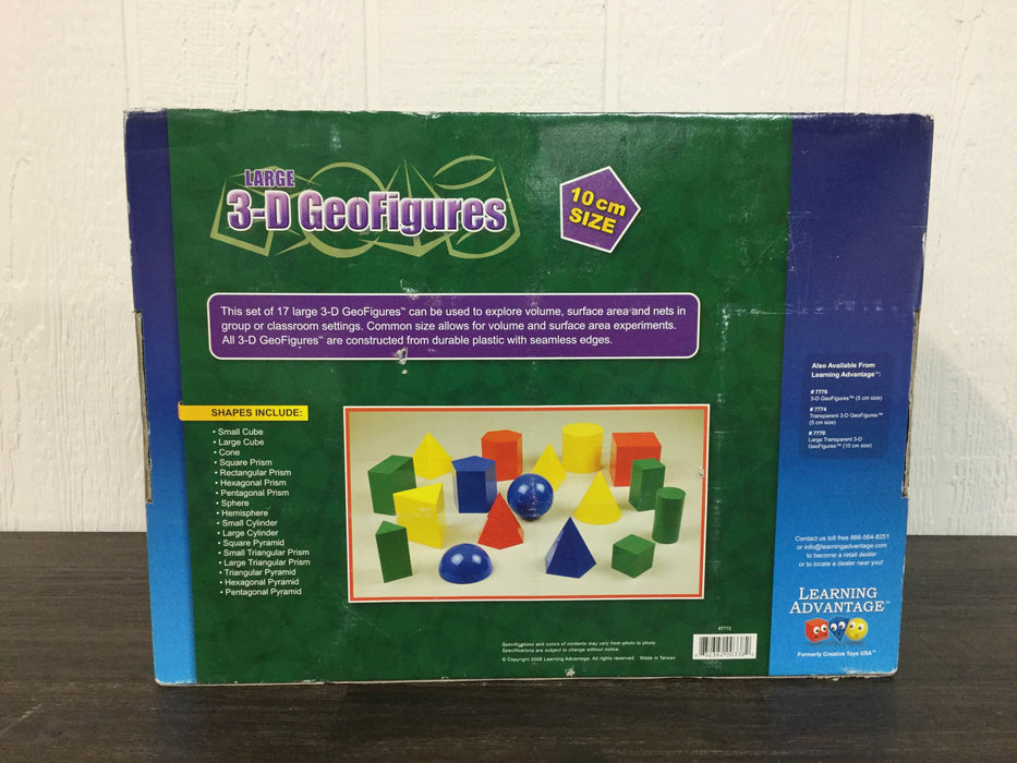 secondhand Learning Advantage Large 3D GeoFigures