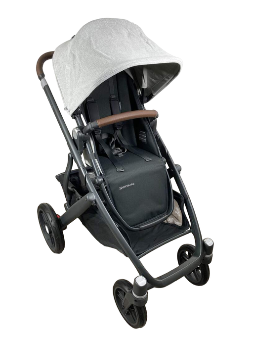 secondhand UPPAbaby VISTA V2 Stroller, 2022, Anthony (White & Grey Chenille)