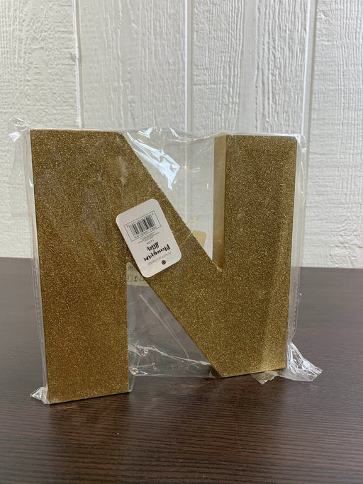 used Wall Decor, Golden Letter “N”