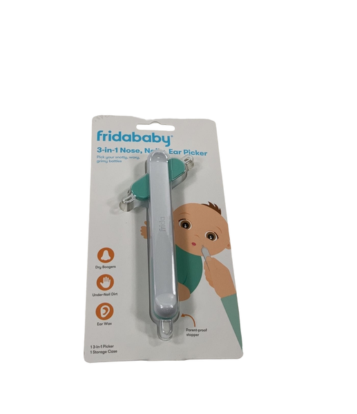 FridaBaby 3-in-1 Nose, Nail + Ear Picker by Frida Baby the Makers of  NoseFrida the SnotSucker, Safely Clean Baby's Boogers, Ear Wax & More 