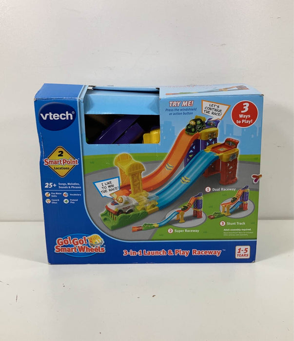 used VTech Go! Go! Smart Wheels 3-in-1 Launch and Play Raceway