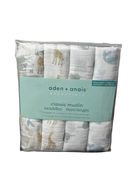 used Aden + Anais Essentials Cotton Muslin Swaddle, 4pk, Natural History