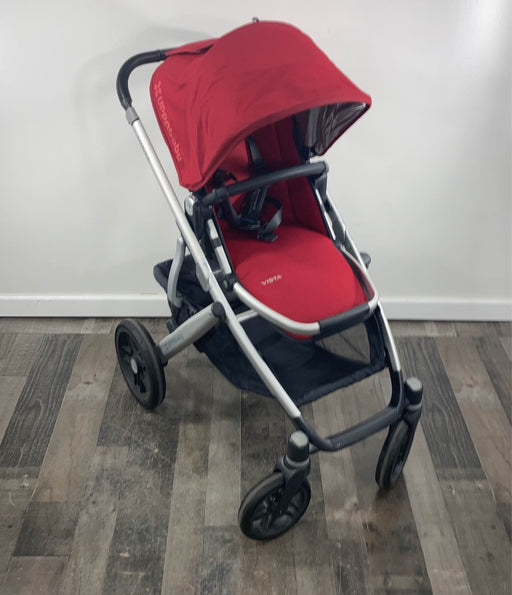 secondhand UPPAbaby VISTA Stroller, Denny (Red Melange), 2018