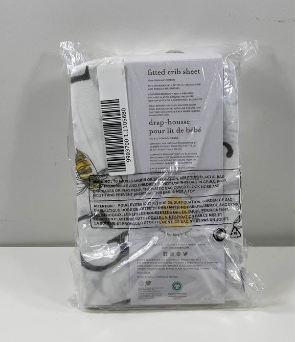 Shop Burt's Bees Baby Organic Cotton Jersey Fitted Crib Sheet, Alphabet Bee at GoodBuy Gear