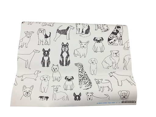 secondhand Spoonflower Peel and Stick Wallpaper, Andrea Laurens Cute Dogs