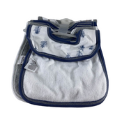 Shop Burt's Bees Baby Organic Lap Shoulder Bib 5 Pack, Wandering Elephants at GoodBuy Gear