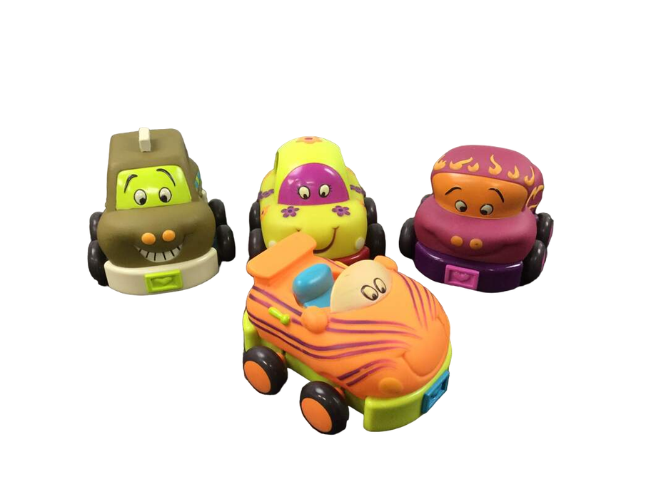 used B. toys Pull Back Toddler Cars Wheeee-ls!