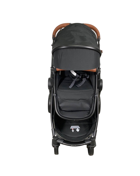 Mompush Ultimate 2 Baby Stroller, Black with Black Frame, 2022