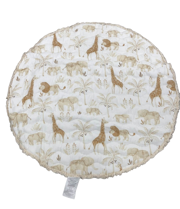 Crane Baby Cotton Quilted Play Mat, Kendi (Safari Animal)