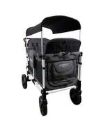 used Wonderfold W4 Luxe Quad Stroller Wagon, 2023, Charcoal Grey with White Frame