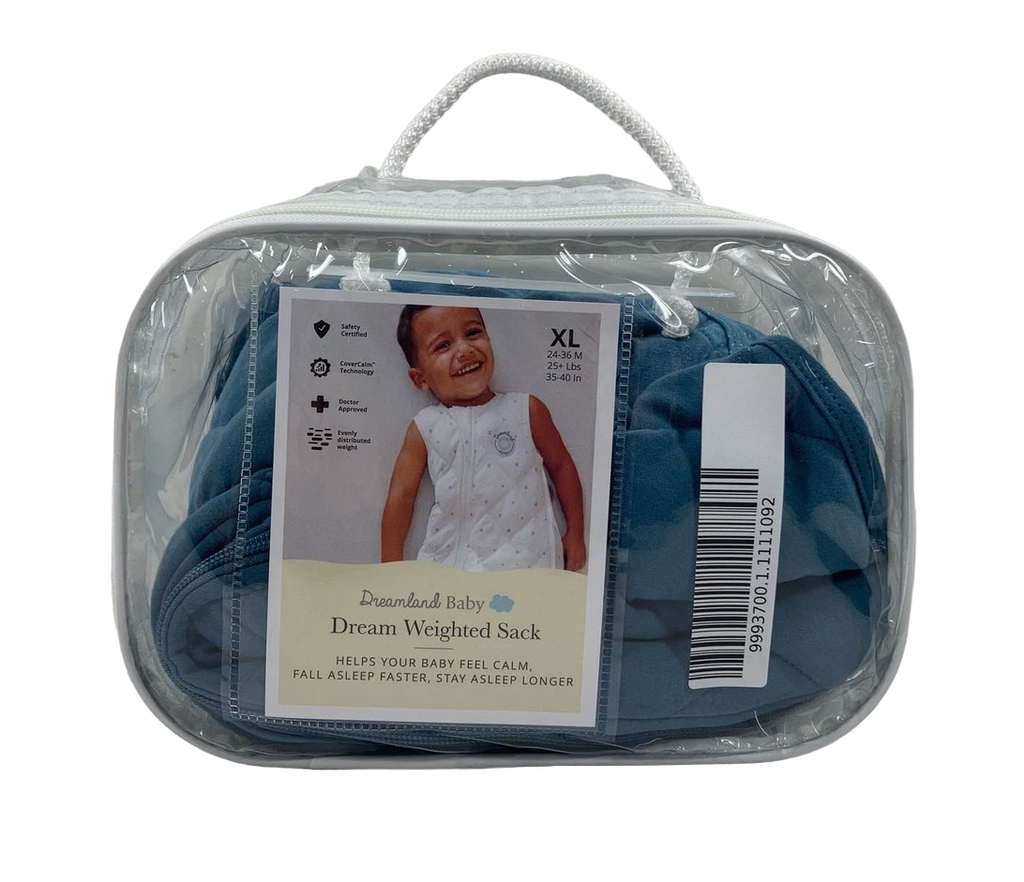 Dreamland Weighted Sleep Sack, 2436 months, Ocean Blue