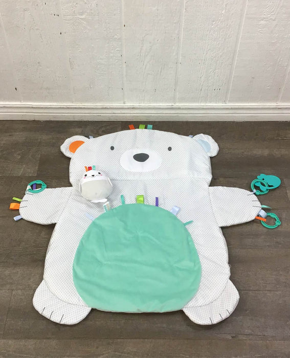 used Bright Starts Tummy Time Prop & Play Mat, Polar Bear