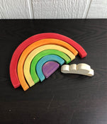 secondhand Velocity Toys Wooden Rainbow Stacking Toy