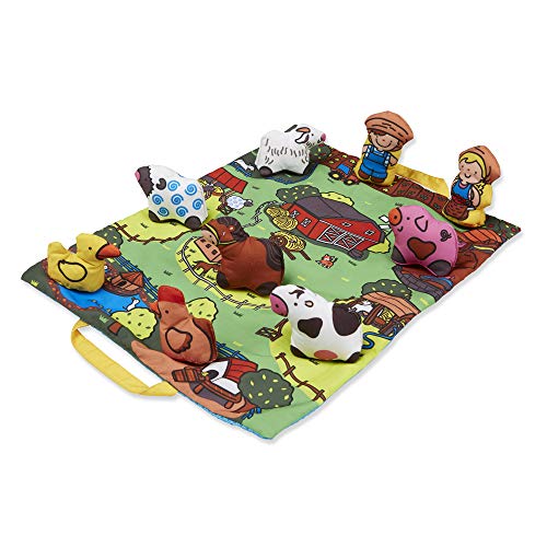 used Melissa & Doug Take-Along Farm Baby and Toddler Play Mat