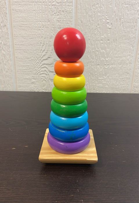 used Melissa & Doug Rainbow Stacker Classic Toy