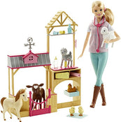 used Barbie Careers Farm Vet Doll And Playset