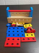 secondhand Melissa & Doug Take-Along Tool Kit Wooden Toy