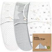 used KeaBabies Soothe Swaddle Wraps 3 Pack