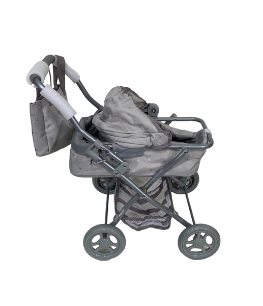 pottery barn umbrella stroller Pottery Barn Kids Mini Pram Doll Stroller, Gray Stars