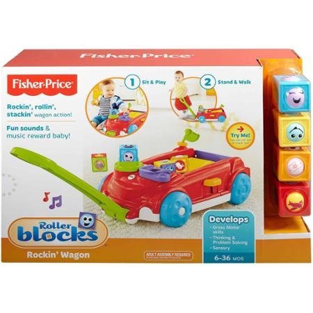 used Fisher Price Roller Blocks Rockin Wagon