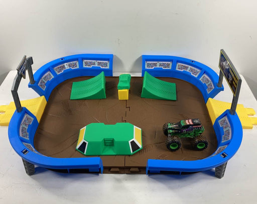 used Monster Jam Dirt Arena 24" Playset