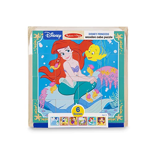 used Melissa & Doug Disney Princess Wooden Cube Puzzle