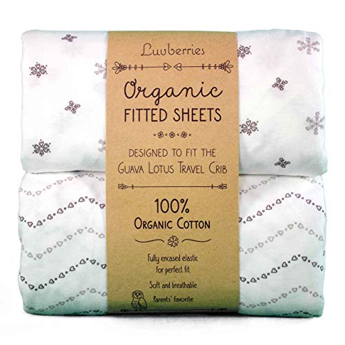 used Guava Family Lotus Travel Crib Organic Fitted Sheets