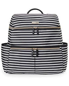 used Skip Hop Flatiron Diaper Bag, Black and White Stripe