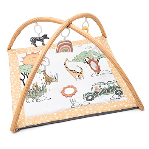 used JumpOff Jo Infant Activity Gym Playmat, Safari