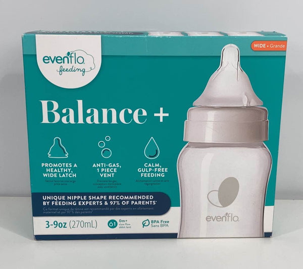 evenflo balance plus 3-pack wide neck bottles Evenflo 9 Oz Balance Bottles, 3 Pack