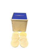 used Lovevery Wooden Coin Bank Set