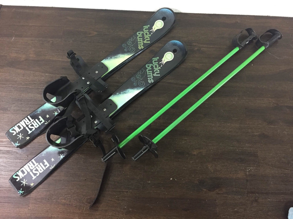 secondhand Lucky Bums Kids Beginner Skis