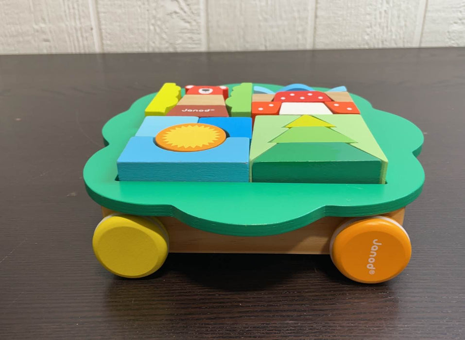 secondhand Janod Pull Along Puzzle