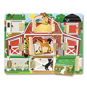 used Melissa & Doug Magnetic Farm Hide & Seek Board