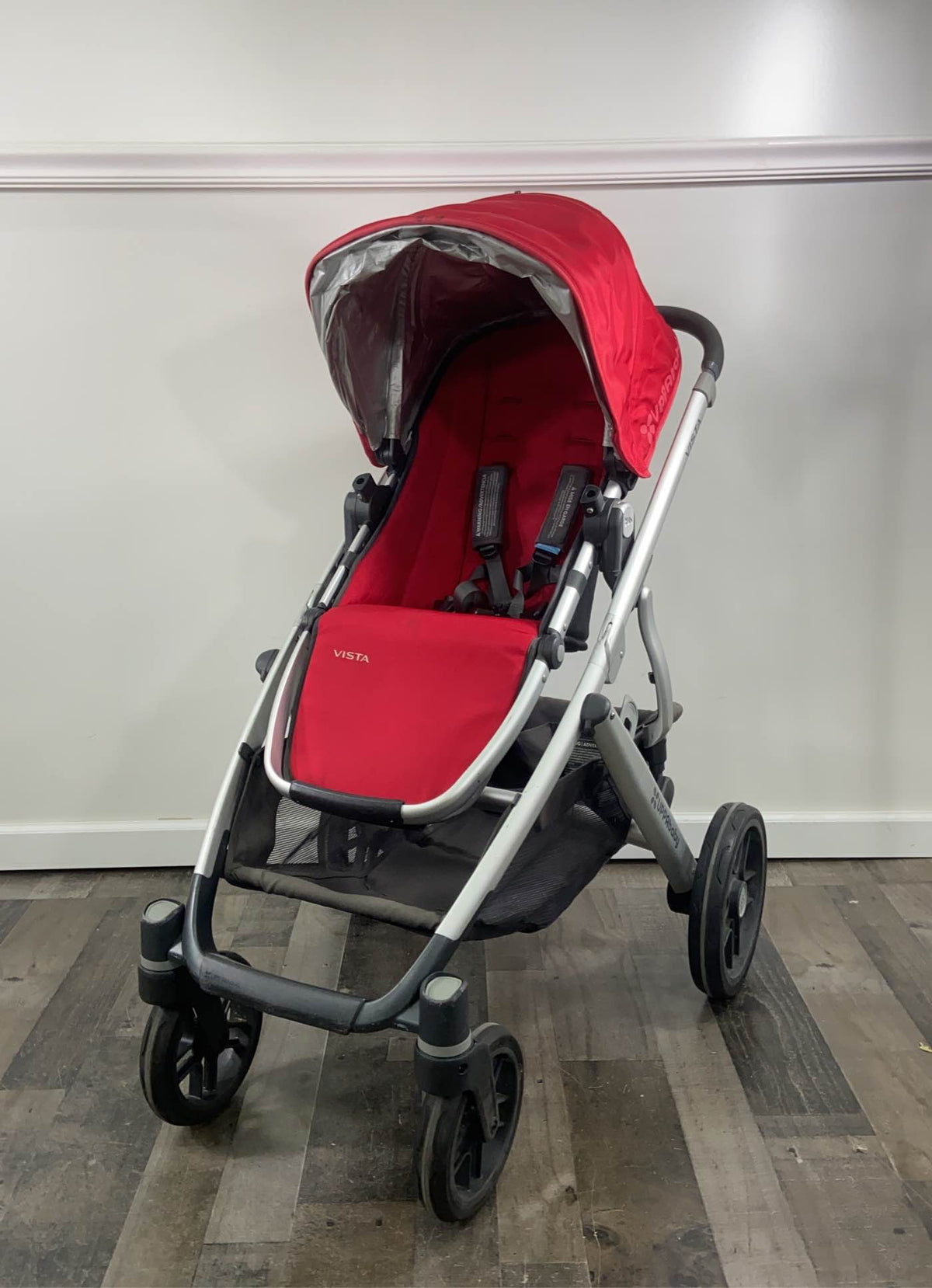 uppababy vista stroller denny red UPPAbaby VISTA Stroller, Denny (Red Melange), 2015