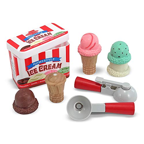 used Melissa & Doug Scoop And Stack Ice Cream Cone Magnetic Pretend Play Set