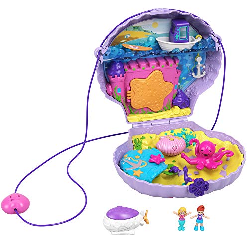 used Polly Pocket Power Seashell Purse Compact