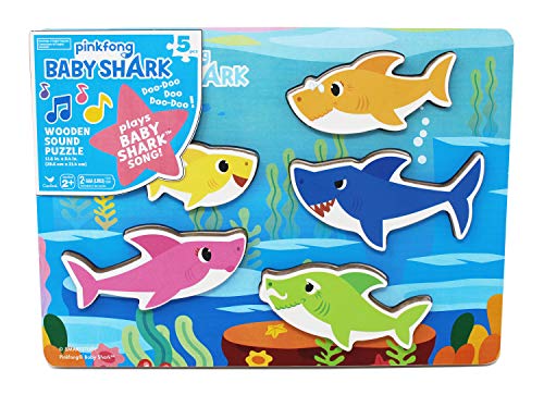 used Pinkfong Baby Shark Wooden Sound Puzzle