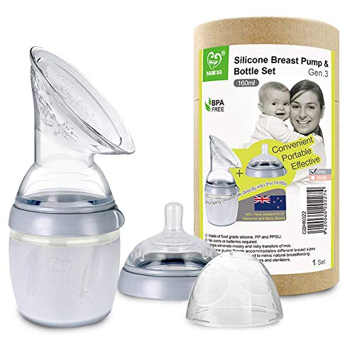 Shop Haakaa Manual Breast Pump And Bottle at GoodBuy Gear