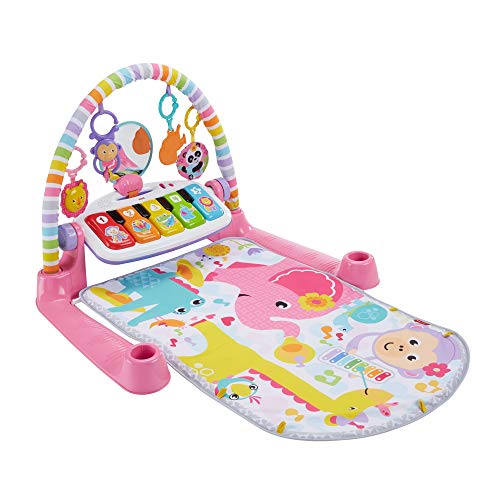 used Fisher Price Deluxe Kick & Play Piano Gym, Pink